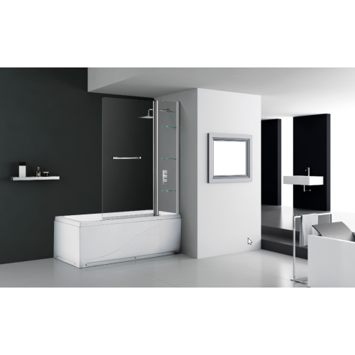 Square Bath Screen with Shelves